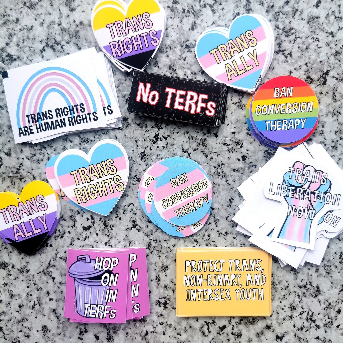 Trans Solidarity Sticker Pack