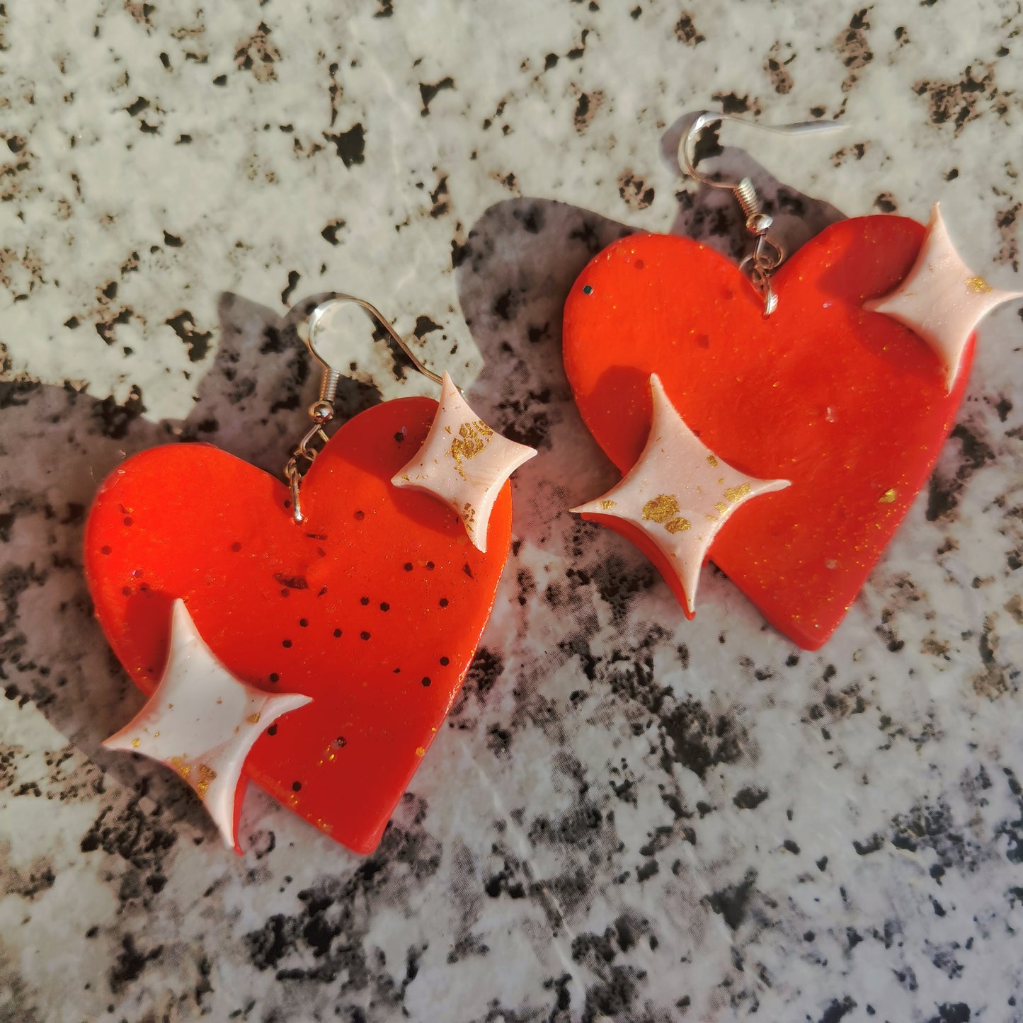 Sparkle Heart Earrings