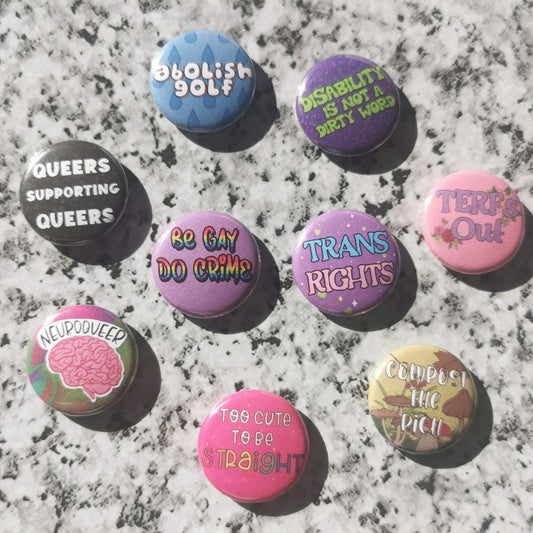 Mini Assorted Badges