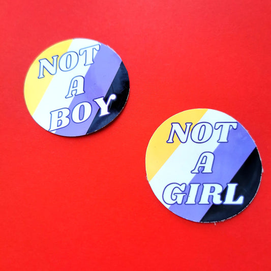 Not A Girl / Not A Boy Sticker