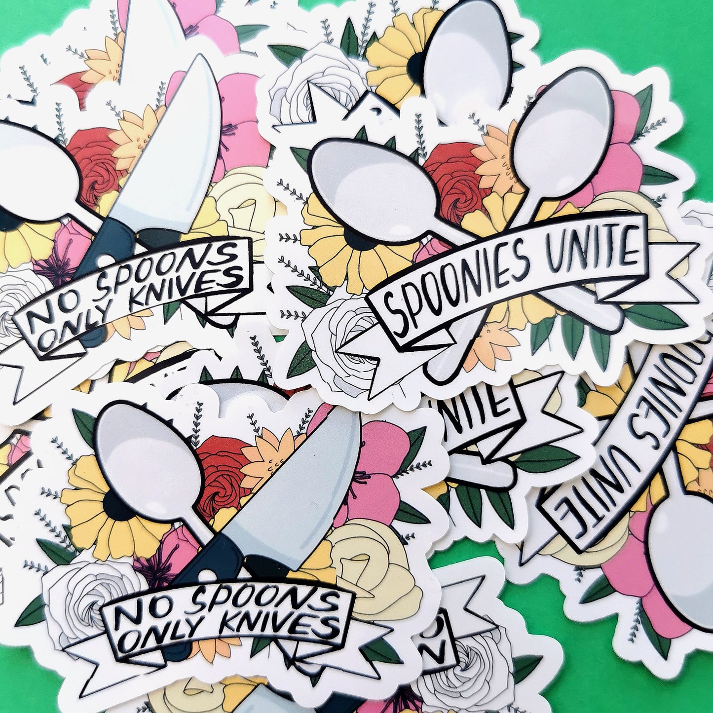 Spoonie Floral Stickers
