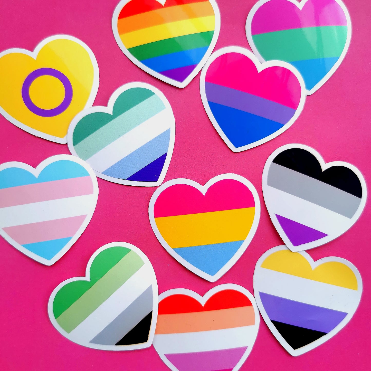 Pride Heart Stickers