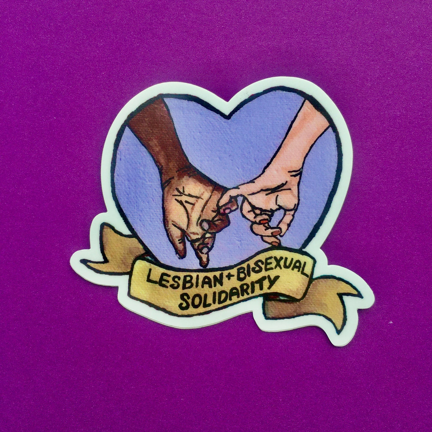 Lesbian and Bisexual Solidarity Sticker