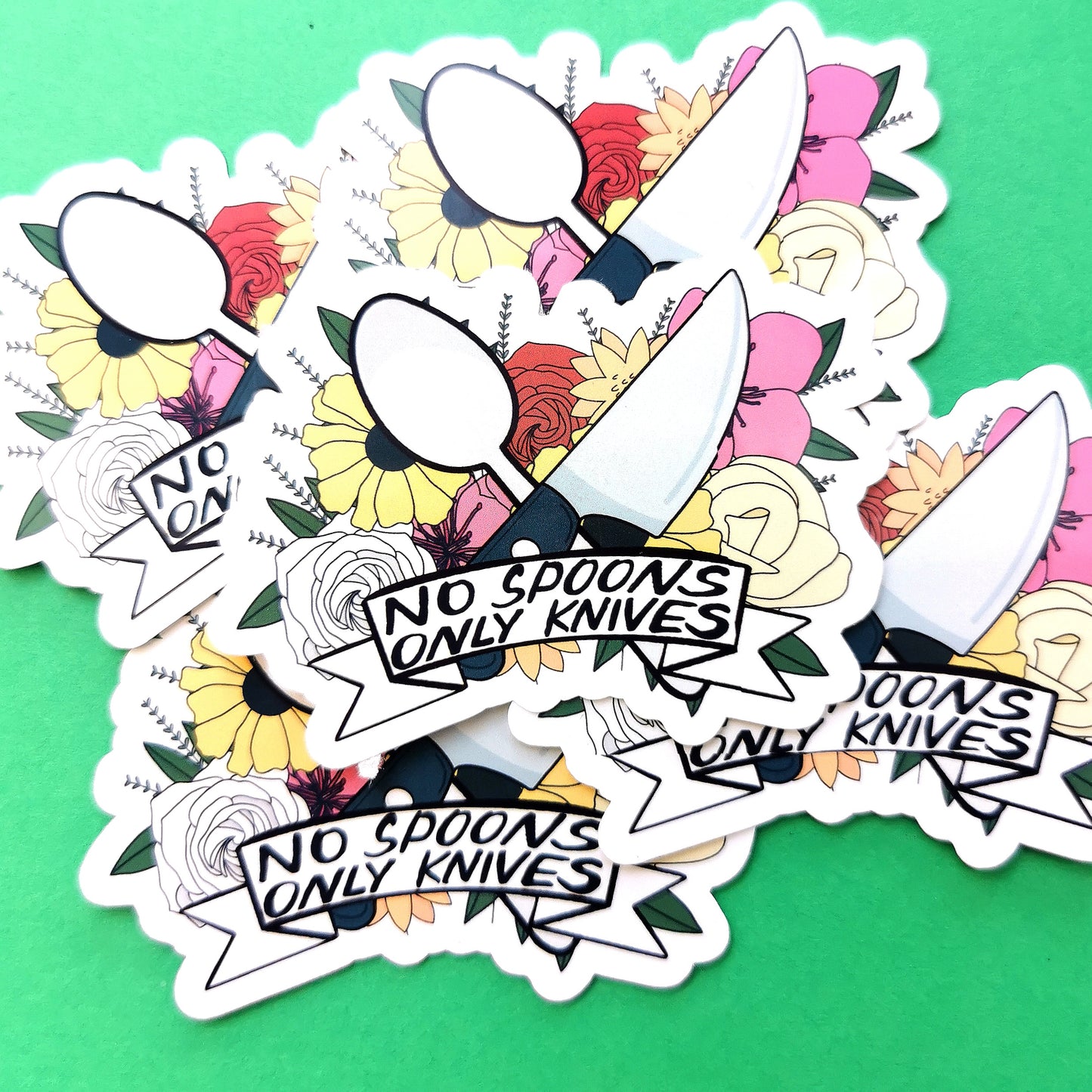Spoonie Floral Stickers
